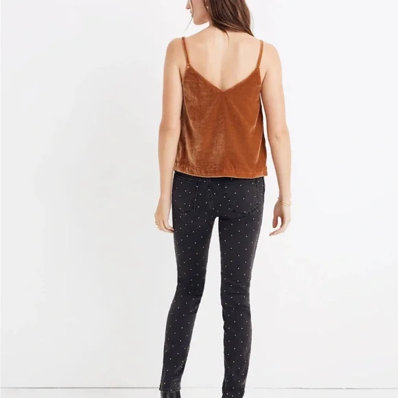 Madewell sz 4 velvet button down Cami. - Picture 3 of 7